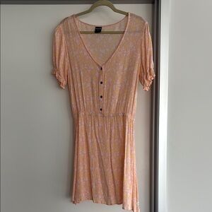 Hurley Floral Peach Dress